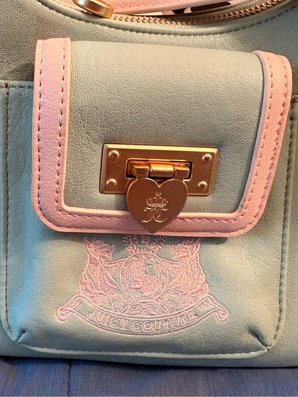 Juicy Couture Frosty Green & Pink Bag Tag Charm - Picture 4 of 9